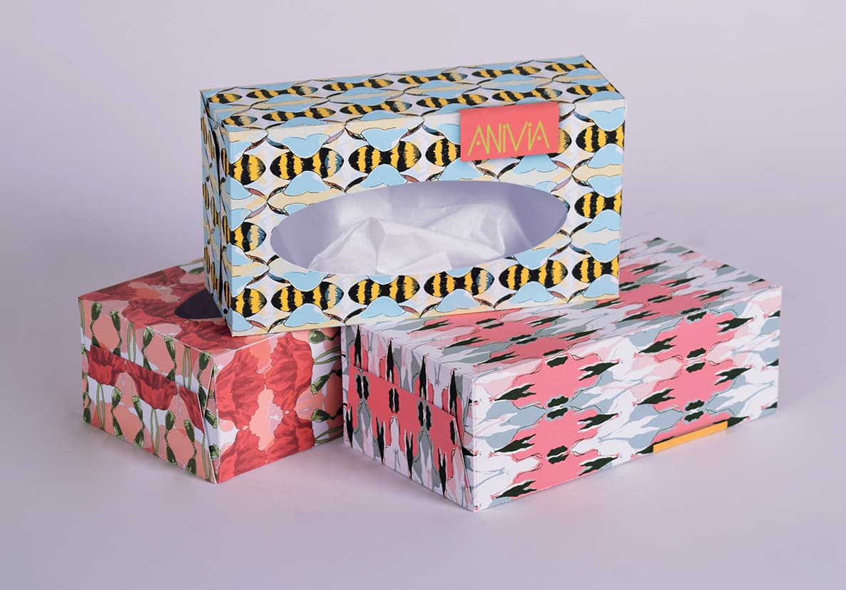 Obaly na kapesníky - grafický design